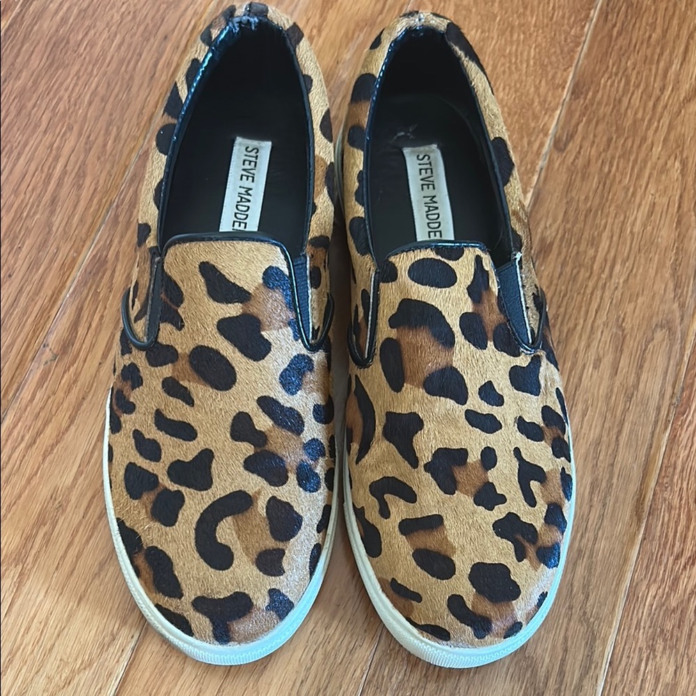 Steve Madden Leopard Print Slip-On Flats